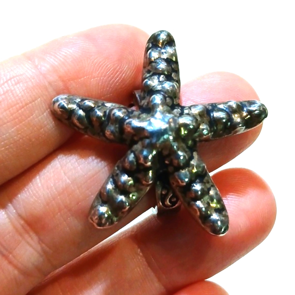 Sterling Silver Handmade Starfish Statement Ring … - image 5